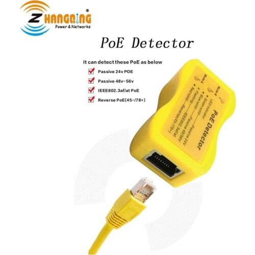 PoE Detector for Quick Identification of Power over Ethernet, Use with any passive injector - 802.3af/at/bt PoE-Detector