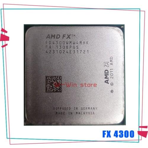 AMD FX-Series FX-4300 FX 4300 3.8 GHz Quad-Core CPU Processor FD4300WMW4MHK Socket AM3