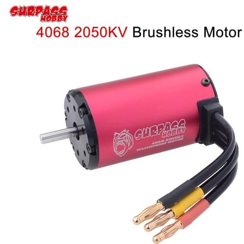 SURPASSHOBBY Brushless Motor KK Waterproof 4068 5.0mm 2050KV 2650KV for RC 1/8 Drift Racing Off-road Climbing Car