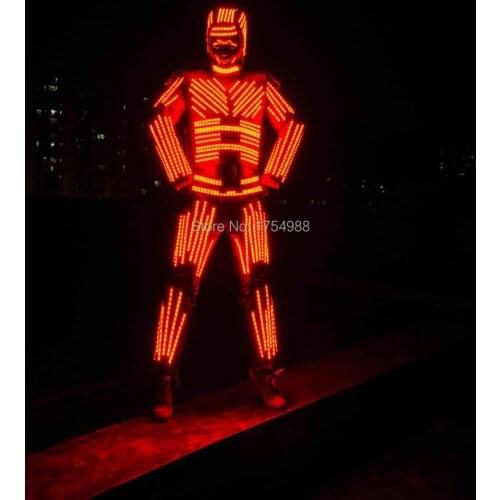 Event Party Supplies led light up Robot dance wear Led stage clothes luminous costume robot suits led clothing light suits