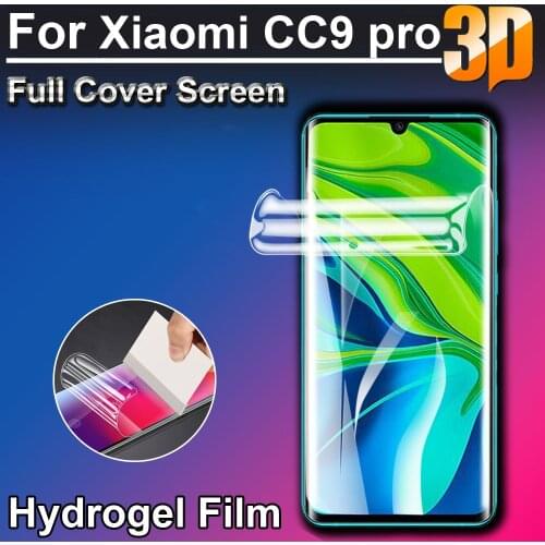 3D Ultra Clear Soft LCD Full Screen Protectors Coverage for Xiaomi Mi CC9 pro 5X 6X A1 A2 Lite CC9e A3 Hydrogel Film (Not Glass)