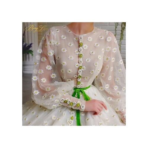 Elegant Tulle Prom Dresses 2020 Puffy Sleeve A Line Belt Maxi Evening Dress Formal Gown Elegant Party Dress Vestidos de festa