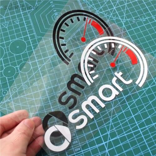 1pc Car Dash borad headlights Windows Sports Racing PVC Vinyl Decal Sticker For Benz Smart Logo FORTWO FORSPEED FORFOUR ROADSTER