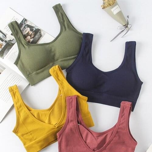 Women Bras Breathable Sports Bra Seamless Shockproof Padded Sports Bra Yoga Top Athletic Gym Running Fitness Push Up Workout Top