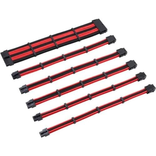 1Set 30cm A-TX Basic Extension Cable PC GPU CPU Power Supply Wire Computer Connectors 24pin 6pin 4+4pin 6+2pin