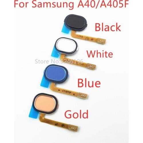 1pcs Home Return Key Menu Button Fingerprint Sensor Flex Cable For Samsung Galaxy A40 A405F Touch Repair Part