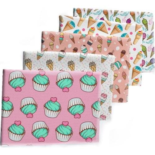 50*145cm Sweet Ice-cream Bullet Textured Cake Liverpool Patchwork Tissue Kids home textile