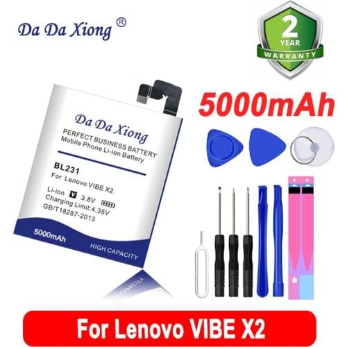 Original Da Da Xiong 3500mAh BL231 Battery for Lenovo VIBE X2 Battery X2-TO X2-CU S90T S90U S90e S90 Phone