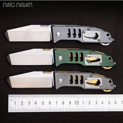Free shipping New style Multi-function pocket knife folding camping knife self-defense portable camping tool 58HRC
