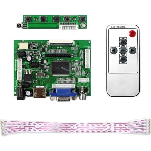 Driver Board for 7" AT070TN90 / AT070TN92 / AT070TN94 LCD Display 800x480 Matrix VGA+HDMI-Compatible Controller Board