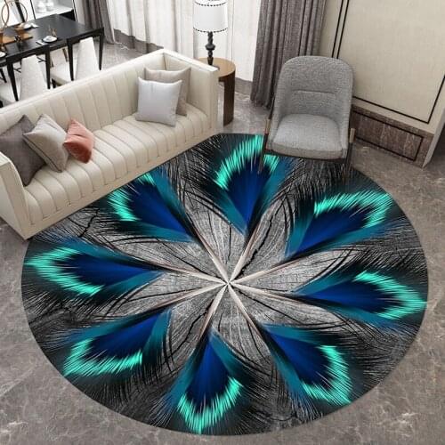 Round carpet Nordic hanging basket hanging chair floor mat computer chair living room bedroom bed blanket yoga mat