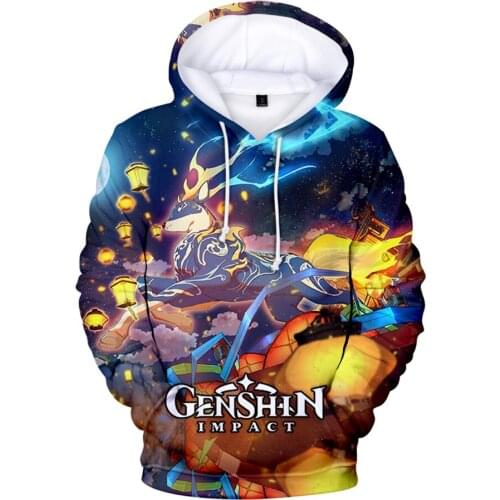 Hot Game Genshin Impact 3D Printed Sweatshirt Hoodies Men Women Casual Harajuku Hoodie Sweatshirts Fashion Fleece Jacket Coat