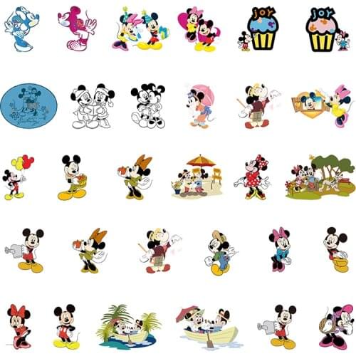 Disney Fashion New Mickey Mouse Cartoon Shape Acrylic Earrings Jewelry Epoxy Resin Making Accessories Supplies DIY Jewelry
