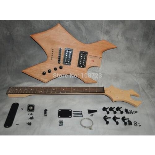 DIY Electric Guitar Kit Mahogany Body Maple Neck Rosewood Fingerboard