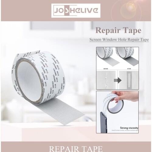 Window Screen Patch Repair Kit 2M Insects Screen Window Net Sticky Roll Tape Patch Adhesive Fiberglass Mesh Hole Repaire Tape