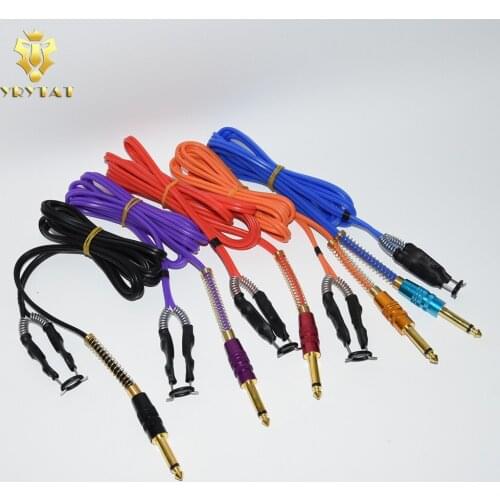 Lot Of 5PCS Silicone Tattoo Power Clip Cord For Tattoo Makeup Power Cord Set Accessories Supply