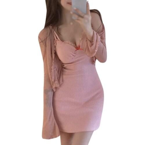 2021 Women Cami Dress Japan Korean Fashion Women Dresses Sexy Dress High Waist A-line Mini Dress Summer Cloths for women