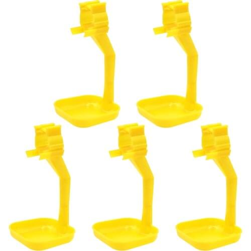12PCS Poultry Hanging Cup Drinking Fountains Chicken Duck Feeding Cups Birds Nipple Drinker Water Bowl Farm Poultry Drinker Cups