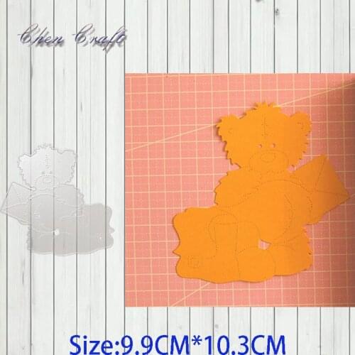 Casual bear Metal Cutting Dies Stencil DIY Scrapbooking Photo Album Decor Embossing Cards Making DIY Crafts