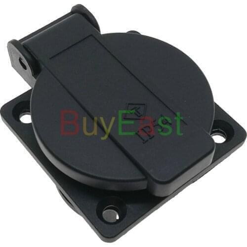 Waterproof EU Schuko (Type F) Standard Surface Mount Power Outlet Plug Socket Max AC250V 16A