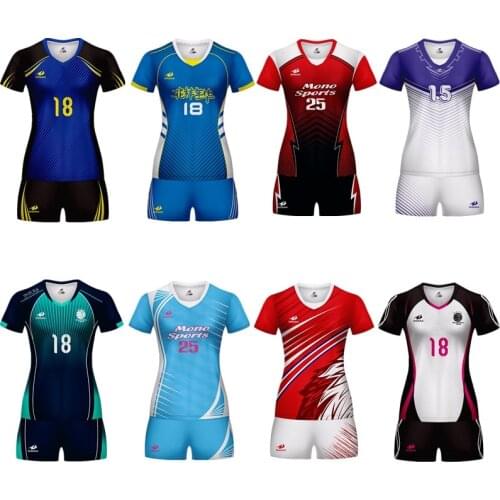 20109 New Brand Men Women Sports Volleyball Uniforms Blank Sporting Training Suit Running Sets Volleyball Sets Sporting Kits