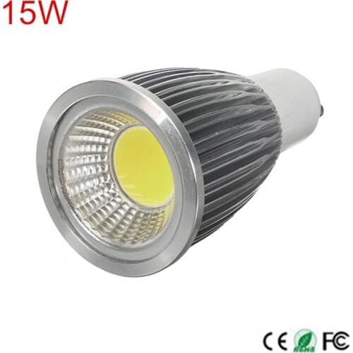 6PCS High Power GU10 15W LED COB Bulb GU10 LED Spotlight COB LED Bulb Warm/Cold White AC110V/220V 240V GU10 COB LED Spot light