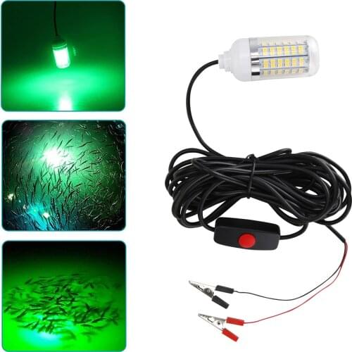 LED Underwater Night Fishing Light for Submersible Night Fishing Boat Outdoor Lighting Attract Fish Used in Freshwater/Saltwater