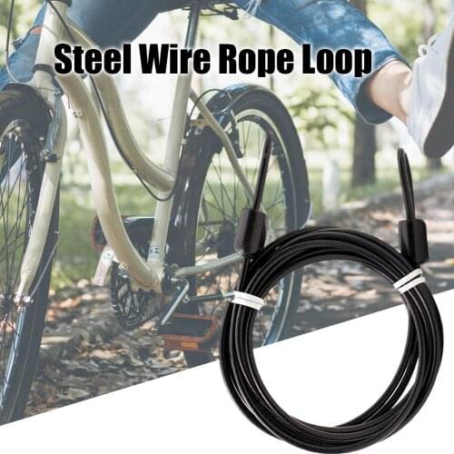 200cm/75'' Cable Steel Wire Rope Outdoor Sports Bike Lock Bicycle Cycling Scooter Guard Security Luggage Safety Rope