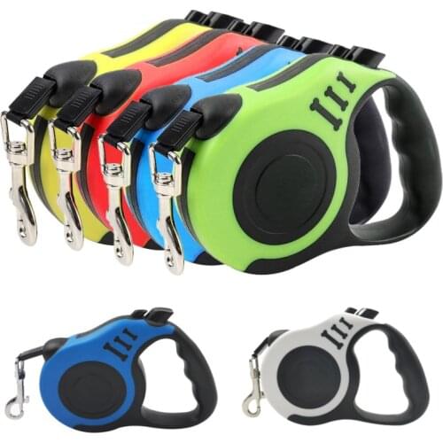 3/5m Retractable Dog Leash Dog Lead Roulette Leash For Dogs Cat Lead Extension Puppy Walk Running Leads For Dogs Pet Supplies