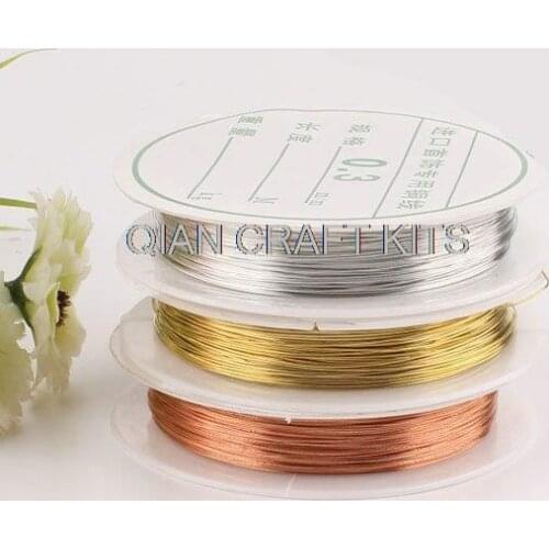 10 spools Craft Wire Soft Flex silver ,gold ,Non Tarnish Antique Copper wire (0.2-1.0mm in dia) mixed sizes and colors