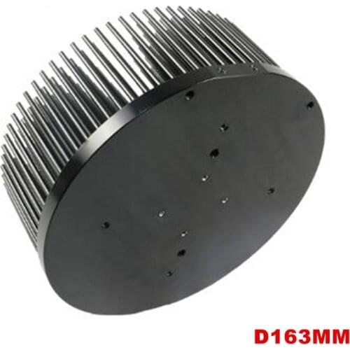 163mm Pre-drilled cooling aluminum radiator 75w LED heat sink for COB CREE CXB3590 Bridgelux Vero29 gen7 Citizen clu048 1212