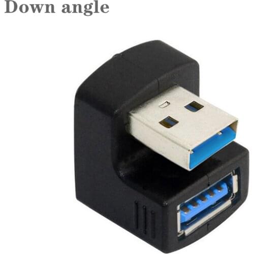 180 Degree Down Angled USB 3.0 Adapter A Male to Female Extension converter 5Gbps