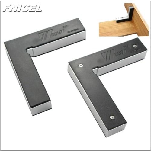 2pcs/set Aluminum Alloy 90 Degree Right Angle Clamp L-square Holder Ruler Clamping Squares Woodworking Tools Fixture
