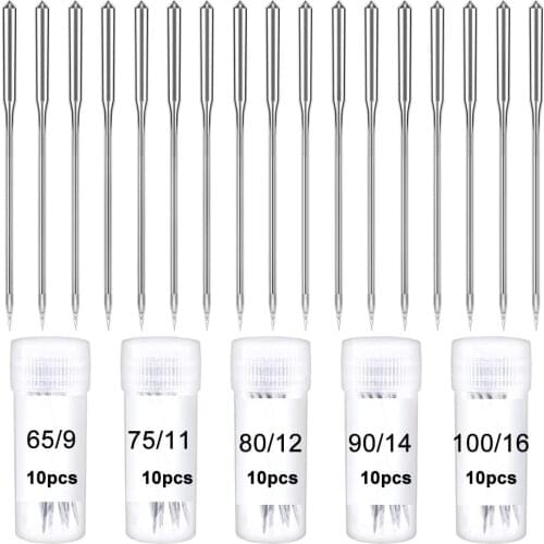 KAOBUY 50Pcs Sewing Machine Needle Sharp Universal Regular Point For Home Sewing Needle DIY Sewing Accessories