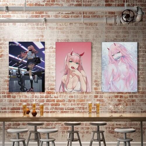 WTQ Anime Posters Japanese Anime Canvas Painting Darling In The Franxx 002 Wall Decor Wall Art Picture Room Decor Home Decor