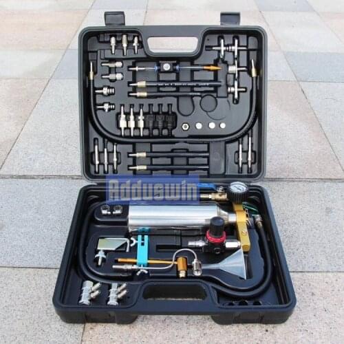 Automotive Non-dismantle Fuel Injector Cleaner Kit and Tester with Case for Petrol EFI Throttle Petrol Cars, 750ML Tank, 145PSI
