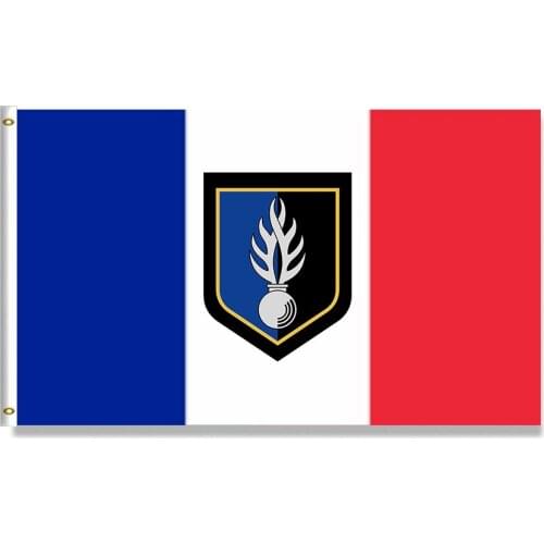 France Gendarmerie Flag Blue White Red France Flag 150X90CM Banner 3x5 FT 100D Polyester Brass Grommets