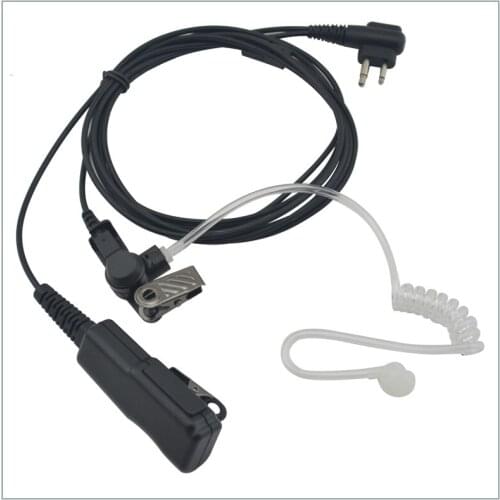 Good quality M Plug Air Acoustic Tube Earpiece Headset with Big PTT for Motorola CP200 CT450 GP68,HYT TC-500, Puxing PX-508
