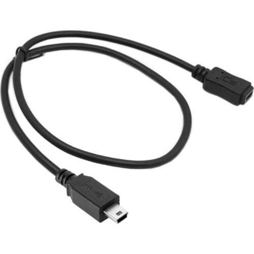 Jimier Mini USB to USB 2.0 Cable 5Pin Male to Female Hi Speed Extension Adapter Cable Cord 50cm 150cm