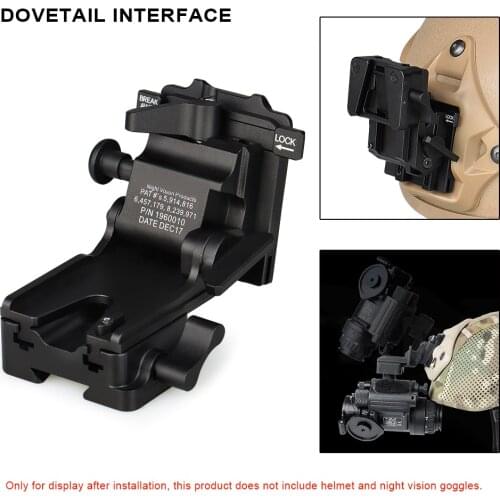 Aluminum Alloy Night Vision Goggles Mount NVG Arms Mount for PVS-7 PVS-14 PVS-15 PVS-18 helmet mount gz240237
