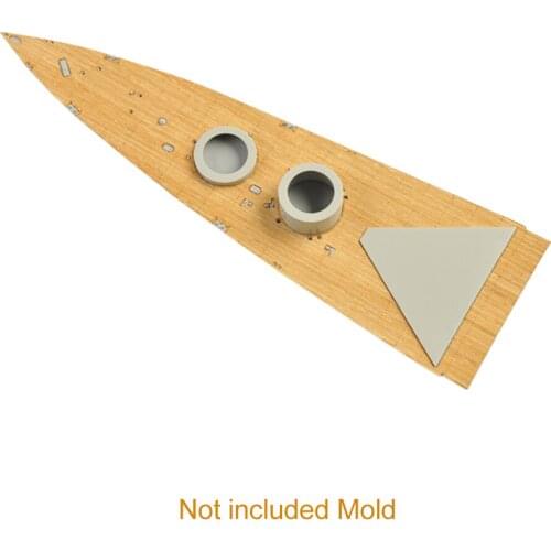 1:350 Cruiser Wooden Deck Ship Model Spare Covering DIY With Anchor Chain Upgrade Adhesive Easy Install Fit For Trumpeter 05302