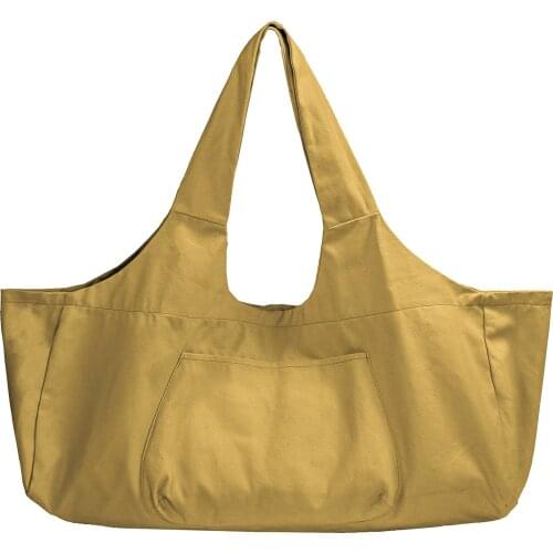 Solid Color Canvas UnisexTravel Bag Portable Large Capacity Duffle Packing Cubes Yoga Luggage Outdoor Accessories