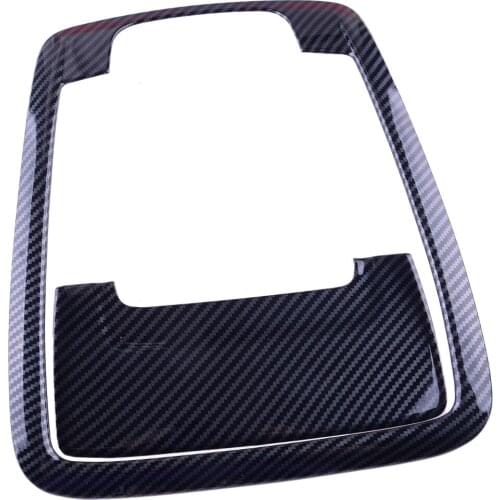 2Pcs/Set Car Carbon Fiber Style Front Reading Light Cover Trim Frame Fit For Dodge Ram 1500 2019 2020 Accessories