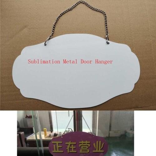 New style sublimation blank metal door hanger item product hot heart transfer printing diy custom consumables 17*29.5cm 5pcs/lot