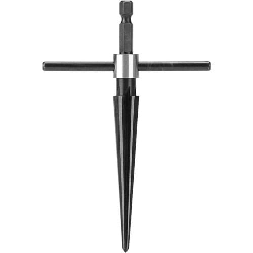 TOP Taper Reamer 3-13mm Hex Shank Reamer Fluted Hand Held Steel Bridge Pin Hole Chamfer Woodworking Cutting Tool Core Drill Bit