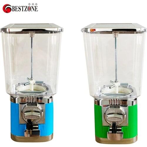 1Pcs Vending Machine Toy Candy Plastic Capsule Coin Operated Tabletop Bouncing Balls Cabinet Metal Penny-in-the-slot Coin Vendor