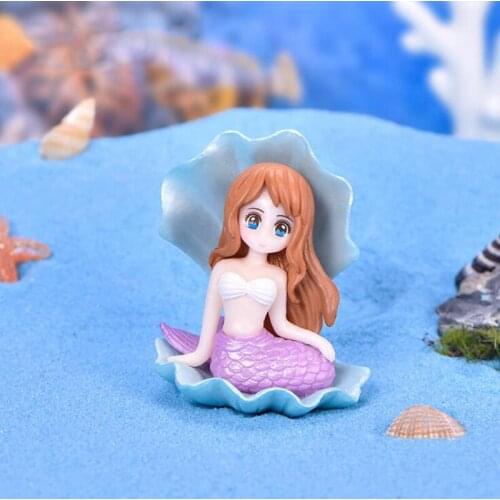 Mermaid Cake Decor Party Decor Under the Sea Girl Shell Princess DIY Decoration dolls house accessoires