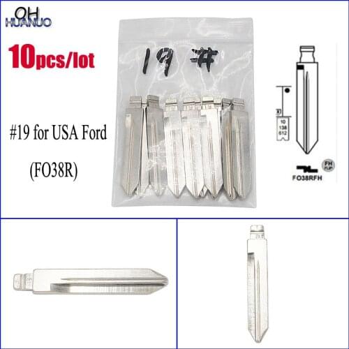 10pcs/lot, Universal Remotes Flip Blade 19# for KD Remote, NO.19 FO38 Key Blade , FO38RFH for Ford Lincoln,for Mercury in USA