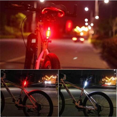 Bicycle Lights Waterproof Rear Front Tail Light LED USB Rechargeable Mountain Bike Cycling Light Safety Warning Lamp 2835SMD DIY
