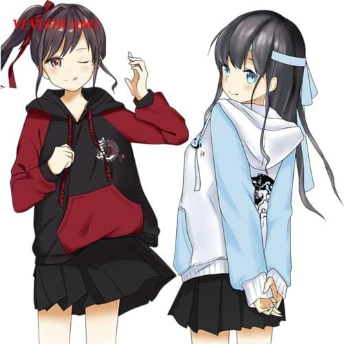 VEVEFHUANG Grandmaster of Demonic Cultivation Lan Wangji Wei Wuxian Animal Cosplay Coat Hoodie Embroidery Jacket Unisex Costume